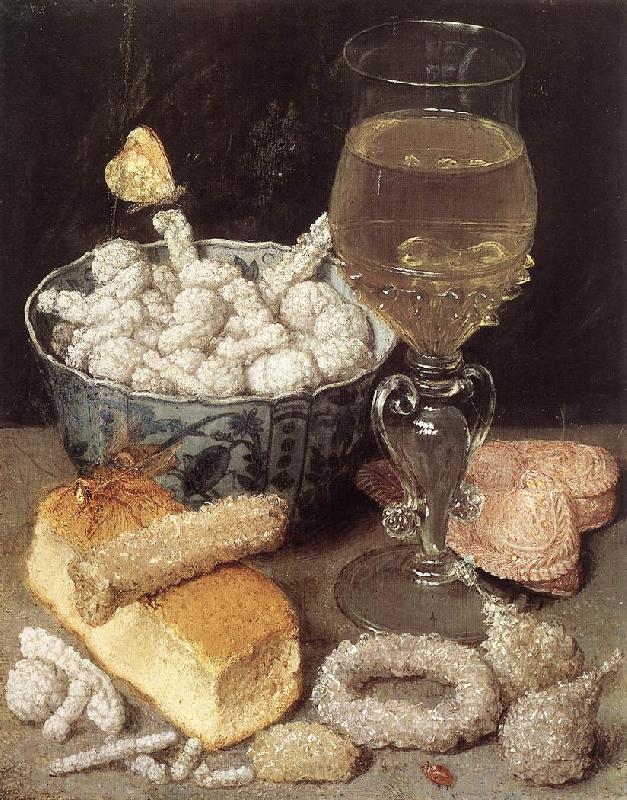 FLEGEL, Georg Still-Life with Bread and Confectionary dg France oil painting art